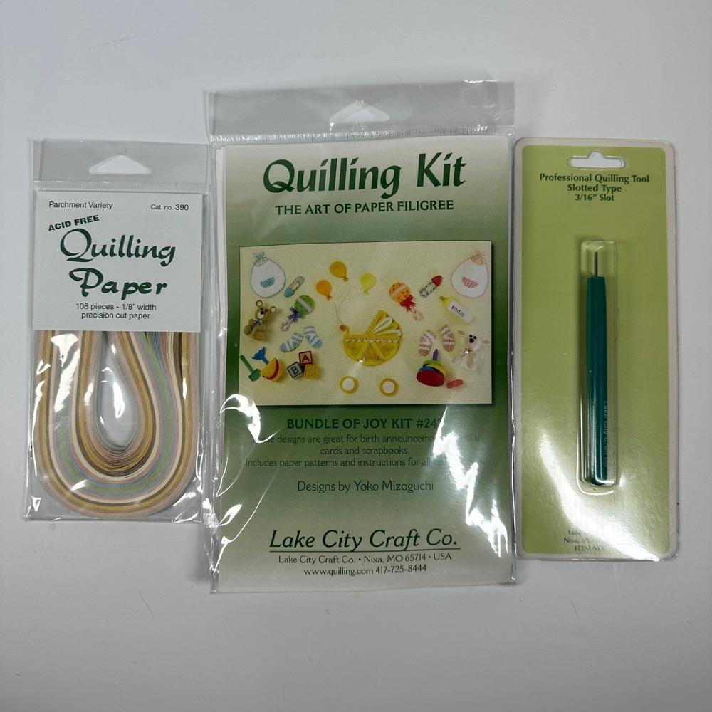 Quilling Lake City Craft Bundle of Joy Kit #247 | Paper Pack | 3/16" Slot Tool - Picture 2 of 9
